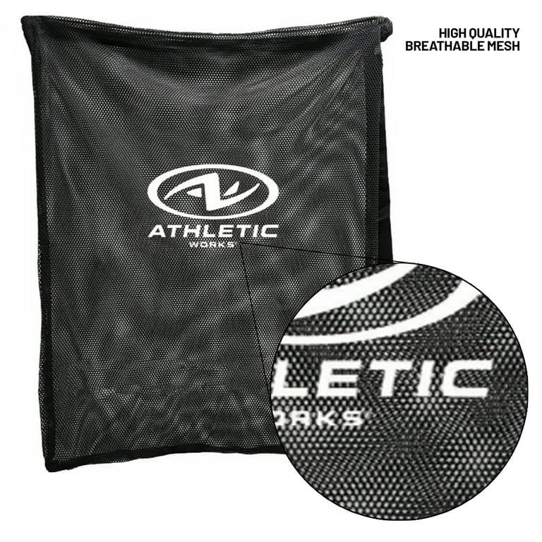 Athletic Works Mesh Sports Ball Bag Drawstring Shoulder