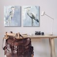 thumbnail image 2 of Stupell Industries Heron Birds Standing Blue Sky Watercolor Painting Gallery-Wrapped Canvas Print Wall Art Set of 2, 24x30, by Stellar Design Studio, 2 of 5