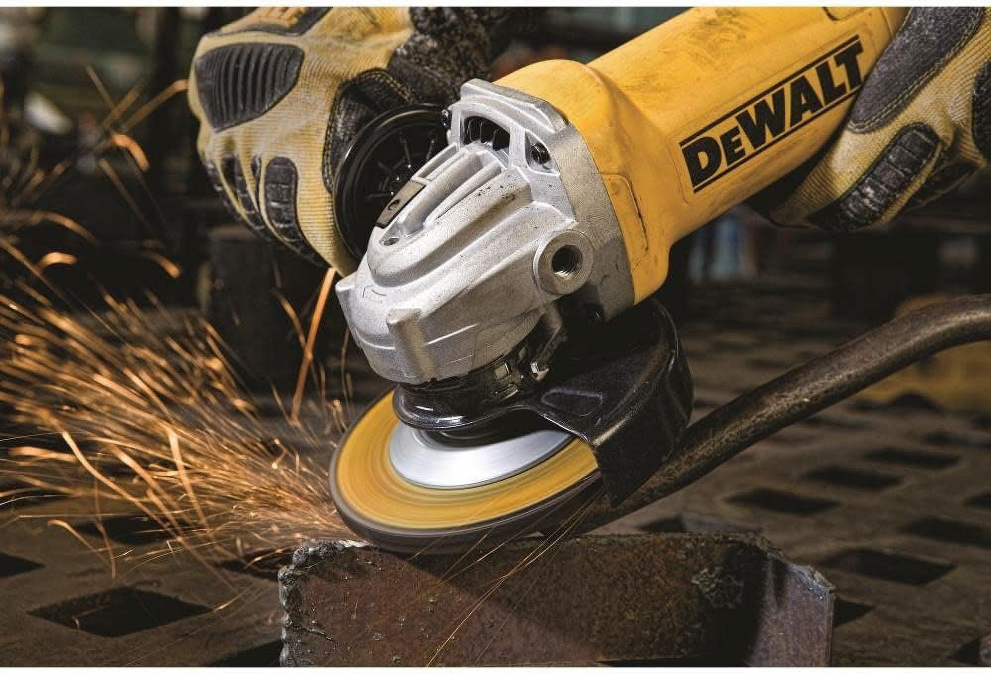 DEWALT Small Angle Grinder 4-1/2 In 11 Amp - 1 Speed - Yellow