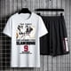 thumbnail image 4 of Slam Dunk-chándal de algodón para hombre, Camiseta con estampado de Anime, pantalones cortos, traje de verano, conjunto de entrenamiento holgado, ropa deportiva de baloncesto, camiseta de gran tamaño, 4 of 4