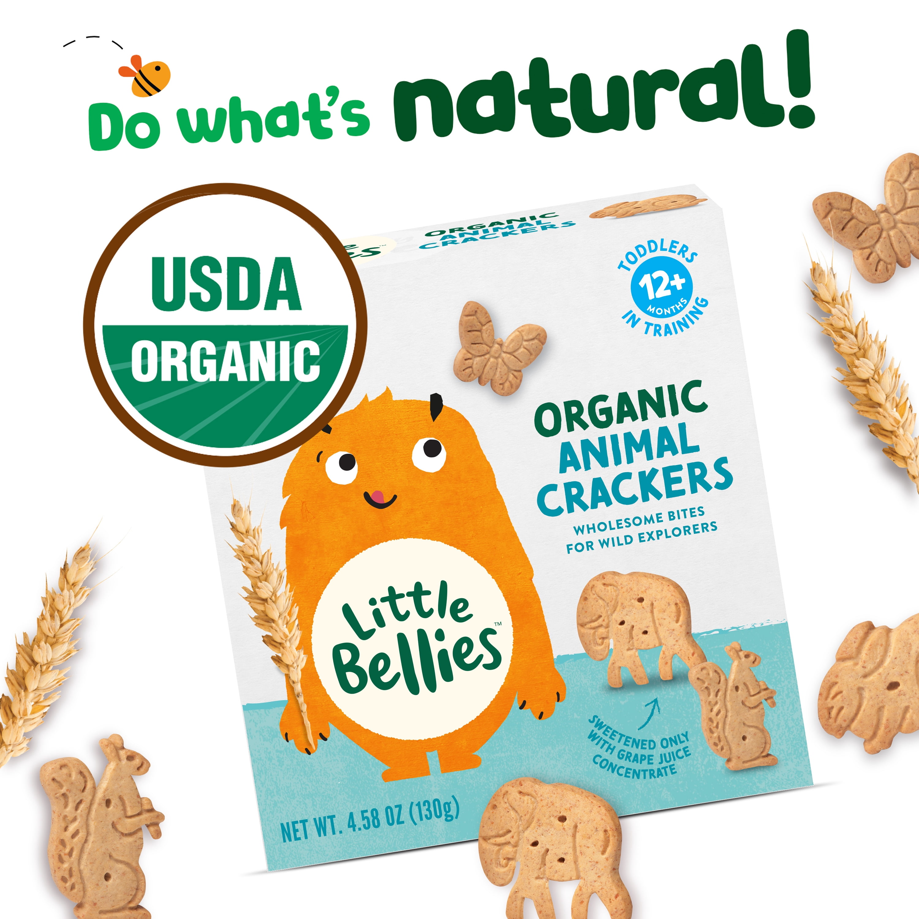 Little Bellies Organic Animal Crackers 4.58 oz