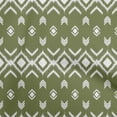 thumbnail image 1 of oneOone Rayon Forest Green Fabric Asian Ikat Craft Projects Decor Fabric Printed By The Yard 56 Inch Wide, 1 of 4