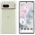 thumbnail image 3 of Case for Google Pixel 7 6.3 Inch (Not for 7 Pro) Reinforced Corner Bumper, Crystal Clear Cover Slim Fit Shockproof Flexible TPU Phone Case for Pixel 7 2022 - Transparent, 3 of 14