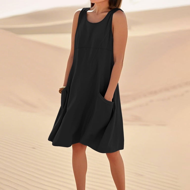 knee length dresses for ladies Prosperina Simone Cotton Halter Mini Dress - Summer Dresses