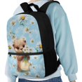 thumbnail image 4 of Uourmeti Otter Soft Daypack, 17 Inch Fine Workmanship Backpack Polyester Backpack for Women, 4 of 6