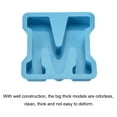 thumbnail image 3 of Uxcell Silicone Resin Letter Mold 3D Alphabet Letter Mold for Epoxy Resin Art, DIY Crafts Large M Blue 6inch, 3 of 4