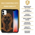 thumbnail image 7 of Case Yard Wooden Case for iPhone-12-Mini Soft TPU Silicone cover Slim Fit Shockproof Wood Protective Phone Cover for Girls Boys Men and Women Supports Wireless Charging Demon Girl Design, 7 of 7
