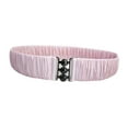 thumbnail image 3 of yuksok Elastic Waist Belt Elegant Cinch Band Trimmer for Sweater Puffer Coat Jacket Light Pink, 3 of 8
