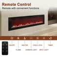 thumbnail image 2 of Mondawe 72 Inch Electric Fireplace Recessed and Wall Mounted, LED Linear Fireplace with Remote Control Ultra-Thin and Low Noise 1500W Adjustable 6 Flame Options, Timer, 2 of 11