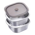 thumbnail image 3 of DOLITY Stainless Steel Colander Bowl Set Food Storage Container for Spaghetti Fruit 4600ml, 3 of 9
