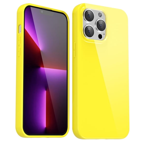 Funda para iPhone 13 Pro Svanove, TPU delgada, amarilla