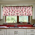 thumbnail image 3 of Yayeee Kitchen Curtains Tier Set of 2 Light Filtering 57"x24" Over Sink Window Panels, Cherries Pattern, 3 of 7