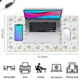 thumbnail image 5 of Long Mouse Pads for Desk,White Cartoon Rainbow Cloud Star Heart Desk Mats on Top Of Desks, Desk Mouse Pad Extra Large with 3mm Non-Slip Base and Stitched Edge for Gaming,Work,Home 31.5"x15.7", 5 of 5