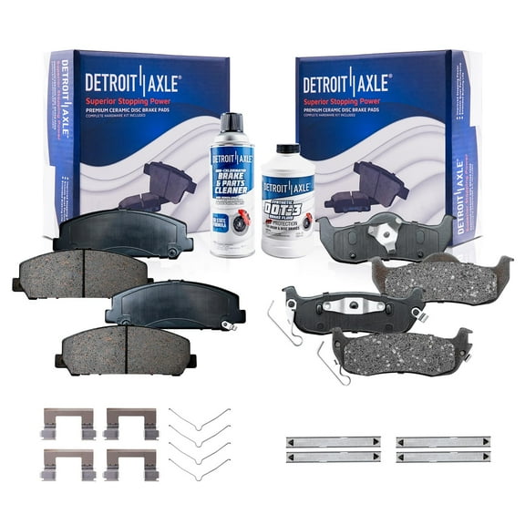 Detroit Axle - Front Rear Brakes Brake Pads Replacement for Nissan Armada Infiniti QX56 Fits select: 2008 NISSAN TITAN XE/SE/LE, 2011 NISSAN ARMADA PLATINUM