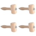 thumbnail image 1 of 4X Wooden Mallet Leathercraft Carving Hammer Sew Leather Tool Kit (Wooden), 1 of 5