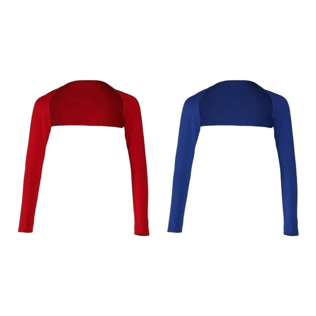 2 uds cubierta de brazo sólido Encogimiento de hombros Hugo Encogimiento de hombros rojo