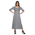 thumbnail image 1 of Moomaya Haut Indien Imprimé Robe Kurti Longue Tunique à Manches 3/4 Robes pour Femmes, 1 of 5