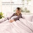 thumbnail image 6 of Bare Home Organic Cotton Duvet Cover Set - 400 Thread Count - Sateen Weave - Queen, Dusty Pink, 3-Pieces, 6 of 10