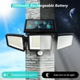 thumbnail image 4 of Luces solares para exteriores Tuffenough 2500 LM 210 LED con control remoto, 4 of 9