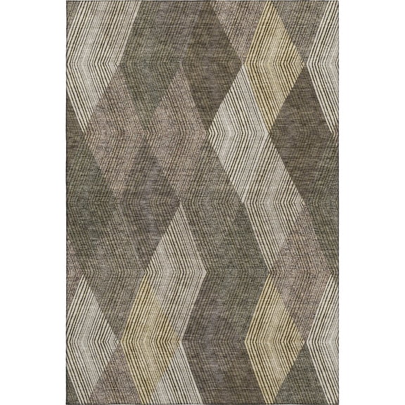 Dalyn Rugs Premium Machine Washable Mayfield AMF962 Brown 5' x 7'6" Rug