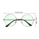 thumbnail image 5 of BRIGHTFUFU Gafas de sol redondas de gran tamaño con protección UV400 Gafas retro para hombres Mujeres (Gafas de montura verde con montura dorada), 5 of 7