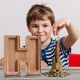 thumbnail image 3 of Piggy-Bank for Kids Boys Girls Large Piggy Banks 26 English Alphabet Letter,Personalized Wooden,Transparent Money Saving Box (1 Pc), 3 of 9
