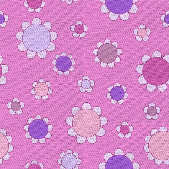 Ahgly Company Machine Washable Indoor Square Transitional Violet Purple Area Rugs, 8' Square