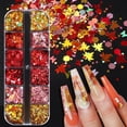 thumbnail image 1 of Set de glitter holográfico para uñas BLGTGH de 12 colores con lentejuelas, 1 of 5