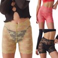 thumbnail image 7 of Douhoow Women Lace Shorts Sheer Cover ups Shorts Summer Solid Color Anti-Chafing High Waist Panties, 7 of 7