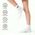 thumbnail image 4 of Balabala Girls Ruffle Crew Socks, 3-Pack Mixed Fabric Socks, Seamless Cute Kids Socks for Everyday Wear (3–11 Years), 4 of 6