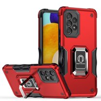 Allytech Galaxy A53 5G Case with Stand, Samsung A53 5G Case Cover, Ring Holder Kickstand Military Grade Protection Compatible with Car Mount Bumper Defender Case for Samsung Galaxy A53 5G 6.5"-Red
