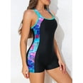 thumbnail image 4 of Charmo Maillots de Bain une Pièce pour Femmes Maillot de Bain Athlétique Shorty Maillot de Sport Maillots de Bain, 4 of 6