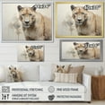 thumbnail image 4 of Designart "Wild Elegance In Minimalist Panther Form" Animals Panther Floater Framed Wall Decor, 4 of 5