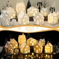 thumbnail image 4 of Set Christmas Village Cenider, 26 unidades, con 8 casas LED y 16 árboles, 4 of 6
