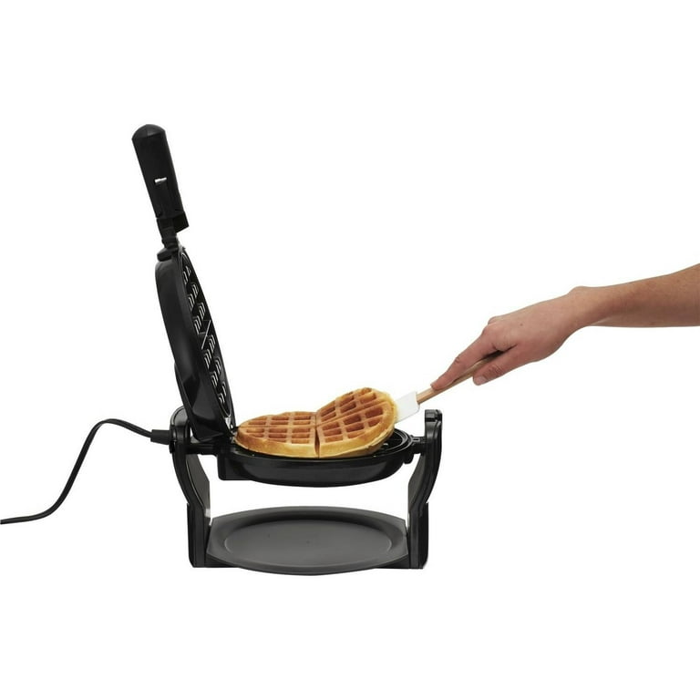 BELLA Classic Rotating Belgian Waffle Maker with Nonstick Plates, Removable  Drip Tray, Adjustable Browning Control and Cool Touch Handles, Black