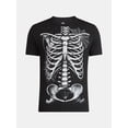 thumbnail image 5 of Halloween Men's Skeleton Webbed Ribs Graphic Tee from Way to Celebrate, Sizes XS-3XL, 5 of 5