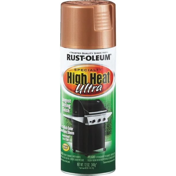 Rust Oleum Ultra High Heat Spray Paint Enamel Walmart Com