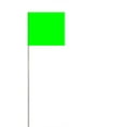 thumbnail image 1 of GFDYREE Tool Co FLM1525 2.5 Inch by 3.5 Inch Safety Marking Flags with 15 Inch Wire Staff, Lime Glo, 25 Pack, 1 of 5