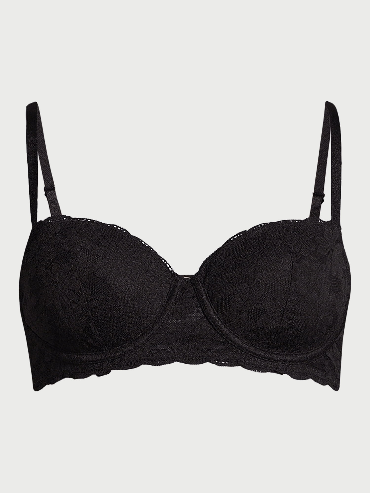 No Boundaries All Over Lace Balconette Bra with Sugarcup Sizes 34B 40DD Walmart