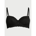 thumbnail image 5 of No Boundaries Women’s and Women’s Plus All-Over Lace Balconette Bra with Sugarcup™, Sizes 34B-40DD, 5 of 6