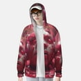 thumbnail image 2 of Gaeub Surreal Pink Headphones Men's and Women's UPF 50+ Long-Sleeved Sun Protection Clothing, Fishing Shirt Long Sleeve Zip-X-Large, 2 of 7