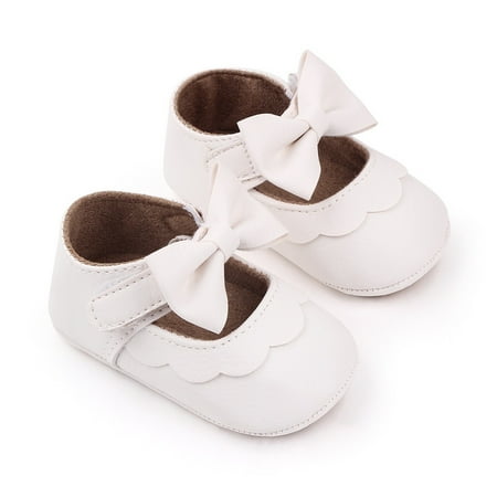 

CHUOU Girls Single Shoes Bowknot First Walkers Shoes Toddler Sandals Princess Shoes