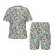 thumbnail image 1 of Balery Rose Flowers Conjunto de Pijama Infantil de Manga Corta con Estampado – Ropa de Dormir de Algodón Suave-Small, 1 of 6