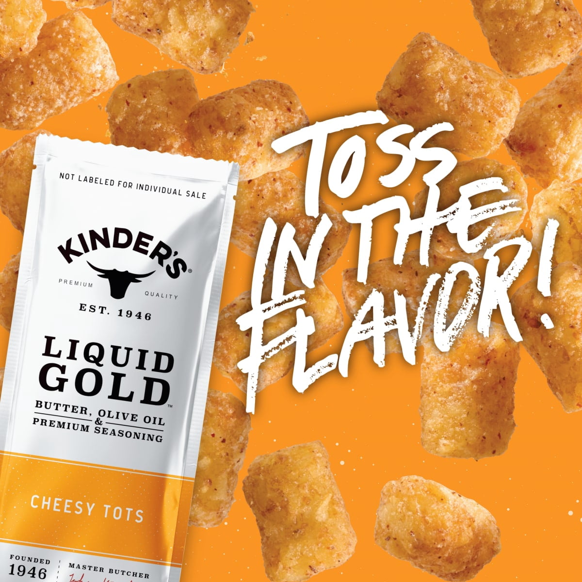 Kinder's Restaurant-Style Crispy Cheesy Tots, 18 oz (Frozen)