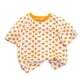thumbnail image 2 of Blusas y camisas de manga corta con cuello redondo para niña, camiseta de verano con estampado de corazones, manga corta, top holgado y dulce de moda para bebé, top de algodón para niña., 2 of 9