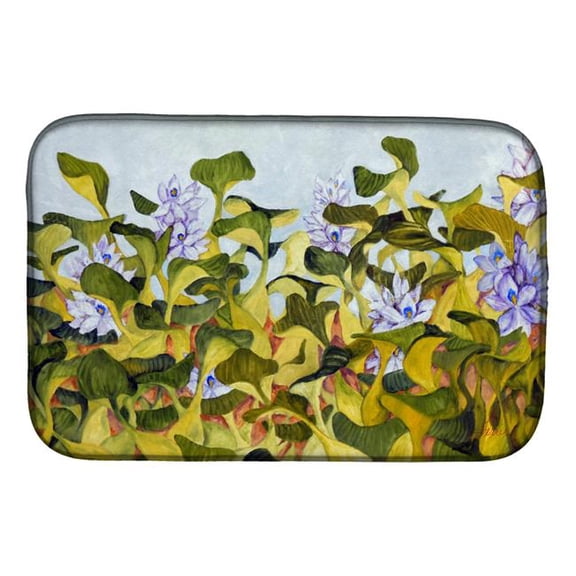 Water Hyacinth by Ferris Hotard Dish Drying Mat