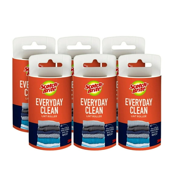 Scotch-Brite Recharges de Rouleaux Anti-Peluches pour Nettoyage Quotidien, 70 Feuilles