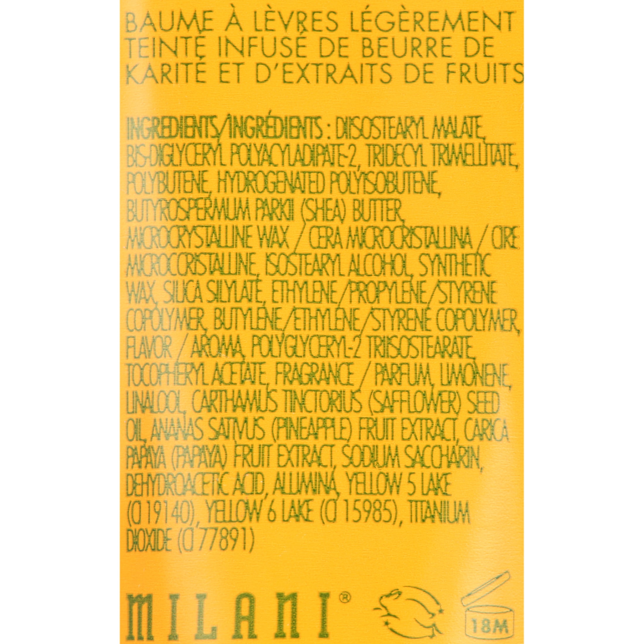 Milani Fruit Fetish Lip Balm, Pineapple Papaya