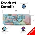 thumbnail image 2 of Freeze Dried Candy Vinyl Decal 2 Pack of 12 Inch x 5 Inch Weatherproof Heavy-Duty Adhesive Backing | Sweet Treats, Unique Snacks, Retail Promotions | Made in USA, 2 of 6