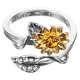 thumbnail image 1 of NUOLUX Anillo Ajustable Con Y De Imitación Para Mujer Estilo Llamativo, 1 of 6